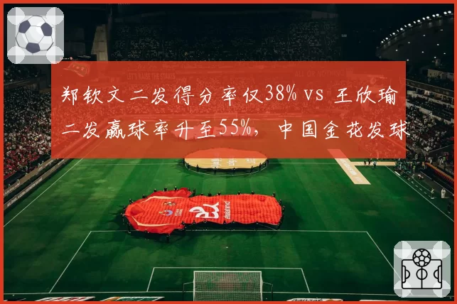 郑钦文二发得分率仅38% vs 王欣瑜二发赢球率升至55%,中国金花发球局防守效率两极